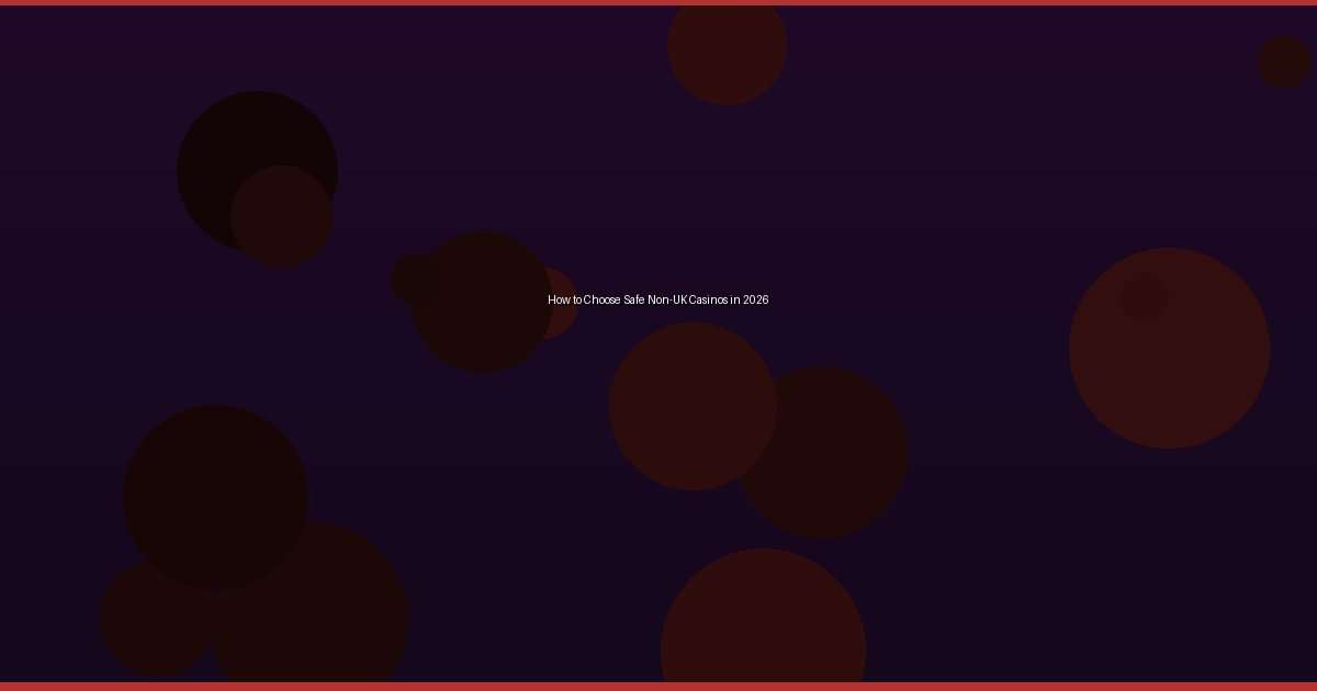 How to Choose Safe Non-UK Casinos in 2026 - Image 1