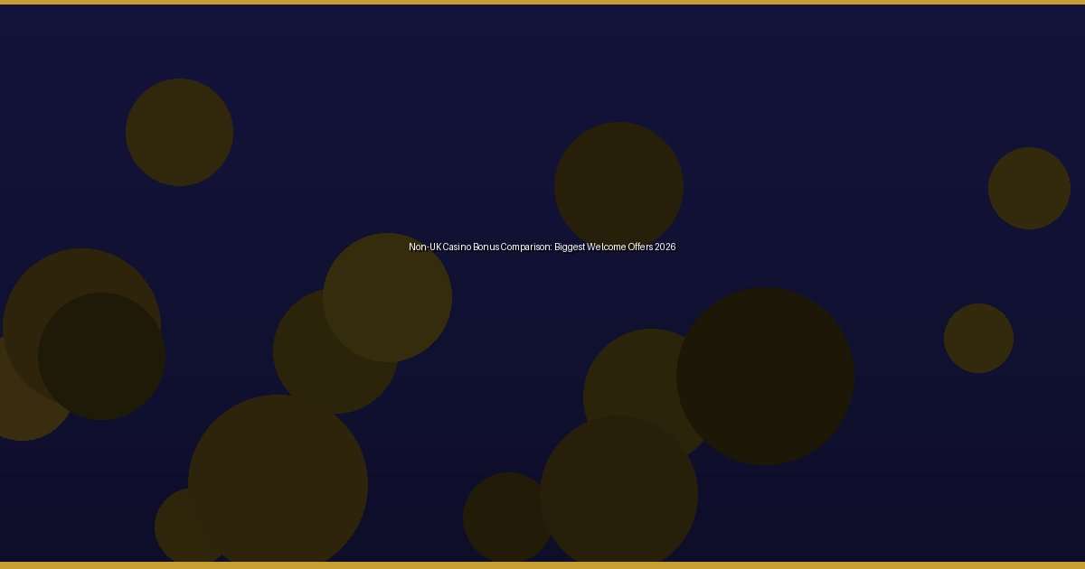 Non-UK Casino Bonus Comparison: Biggest Welcome Offers 2026