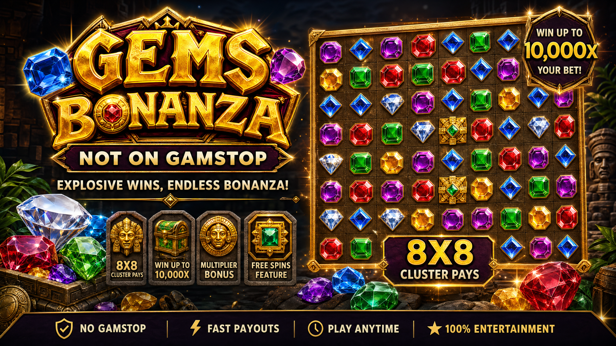 Gems Bonanza Not on Gamstop