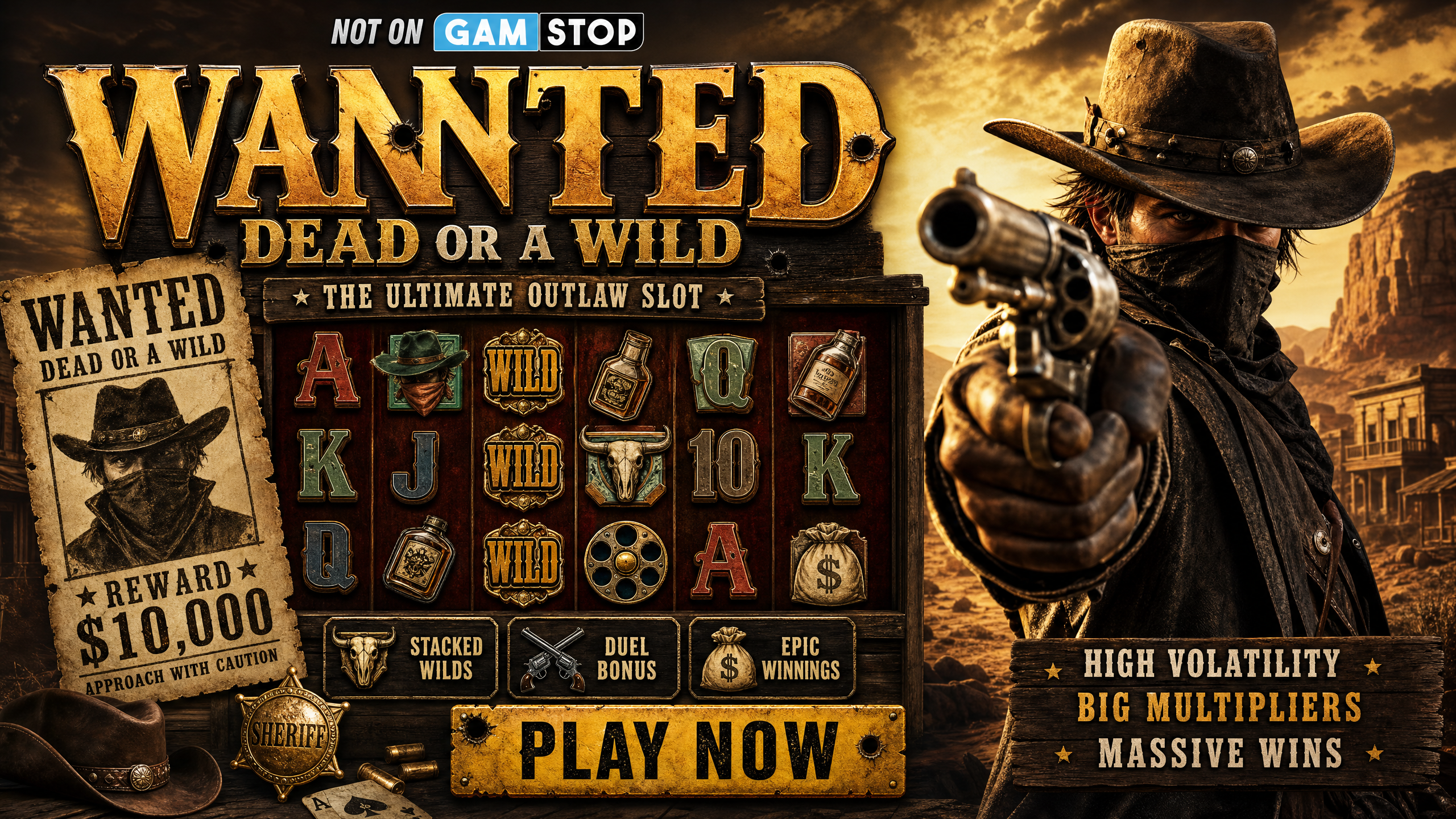 Wanted Dead or a Wild Not on Gamstop