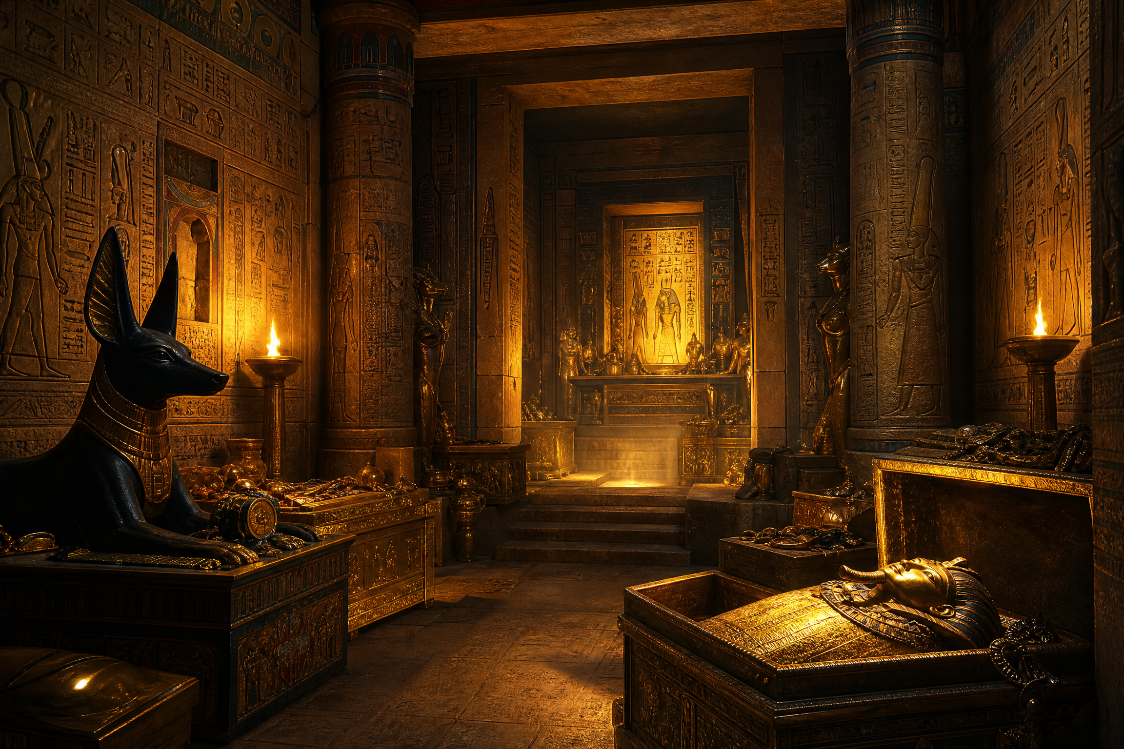 Book of Dead Not on Gamstop: Play'n GO Classic Guide 2026 15 Ancient Egyptian tomb interior with glowing hieroglyphs